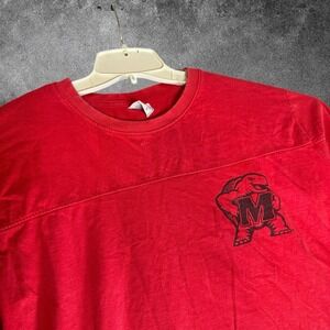 Maryland Terrapins Pressbox Womens M Long Sleeve Shirt Testudo NCAA College Red